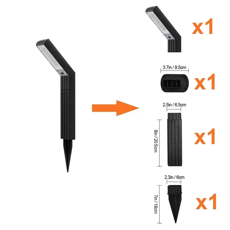 LED Solar Spot Lights IP65 Waterproof Outdoor RGB Solar Landscape Lights for Garden Walkway Path Driveway Patio Yard Lawn Decor