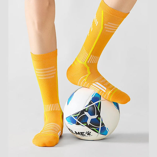 WRELS 1/2/3 Pairs Basketball Sports Socks Thick Cushioned Compression Socks Men Moisture Wicking Arch Support Cycling Gym Socks