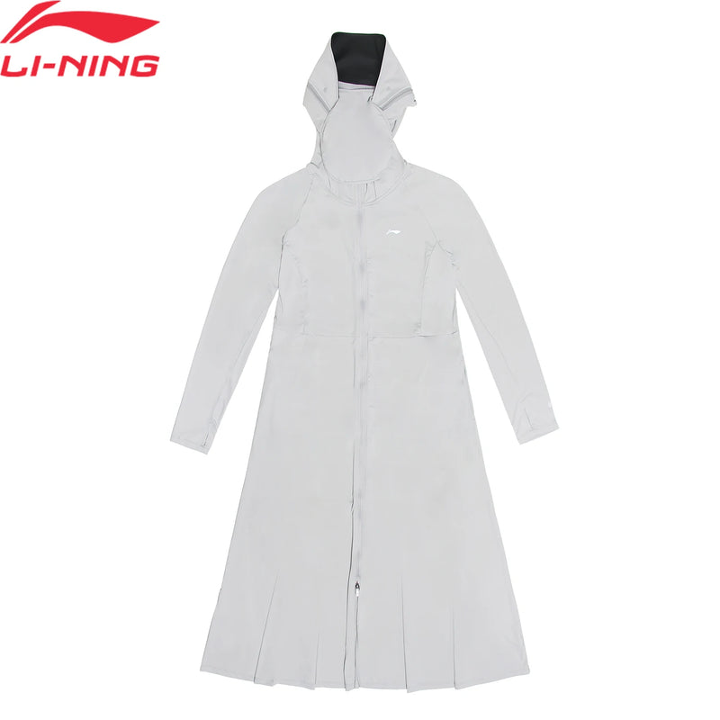 រ៉ូបហាត់ប្រាណសម្រាប់នារី Li-Ning រាងស្លីមហ្វីត ៨៦% ប៉ូលីអាមីត ១៤% អេឡាស្តាន រ៉ូបហាត់ប្រាណដៃវែង LiNing មានមួក ASKV434
