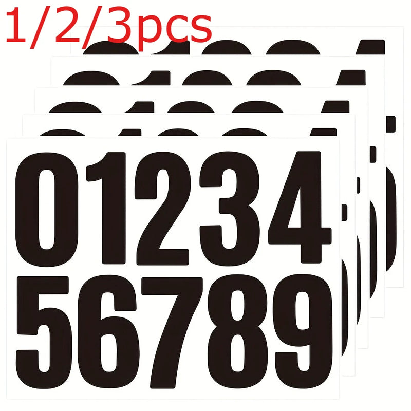 1/2/3pcs 4inch 0 to 9 digit stickers, waterproof stickers for mailbox house number labels, suitable for office, school, and home