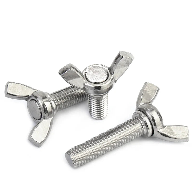 DIVEDEER 1/2/5pcs M3 M4 M5 M6 M8 M10 Hand Tighten Screws Butterfly Bolt Wing Thumb Screw Claw A2-70 Stainless Steel