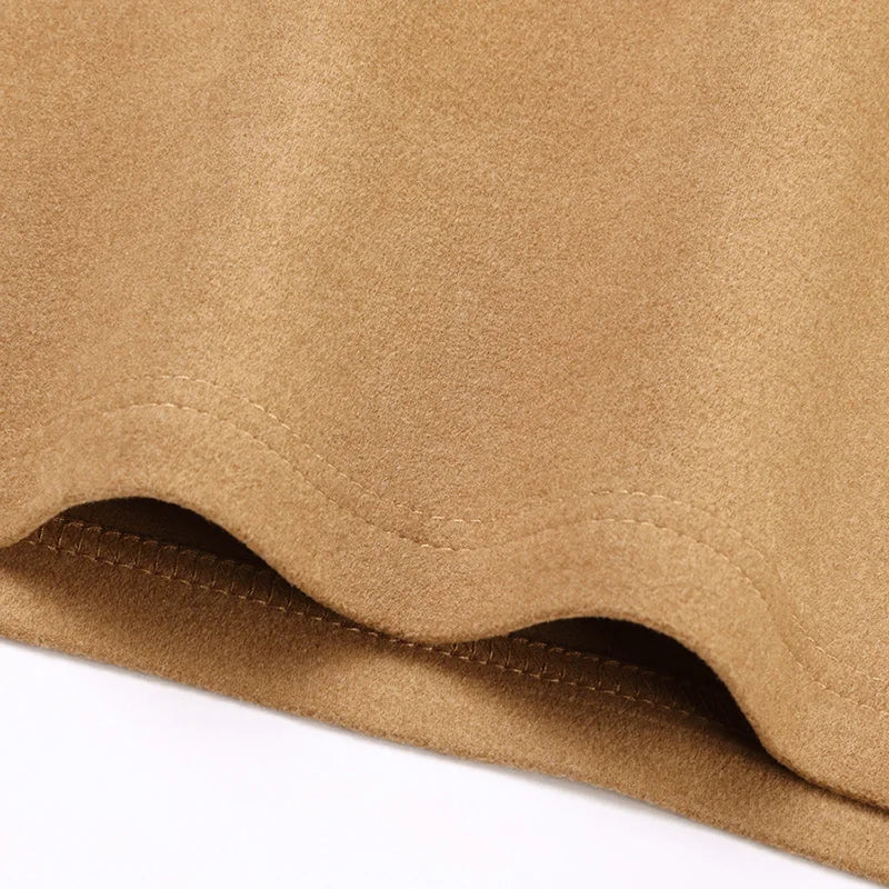 Best-Selling Man Long-Sleeved T-Shirt Mock Neck Half-Zip Double-Faced Velvet Fleece Bear Embroidery Autumn Winter Leisure Tops