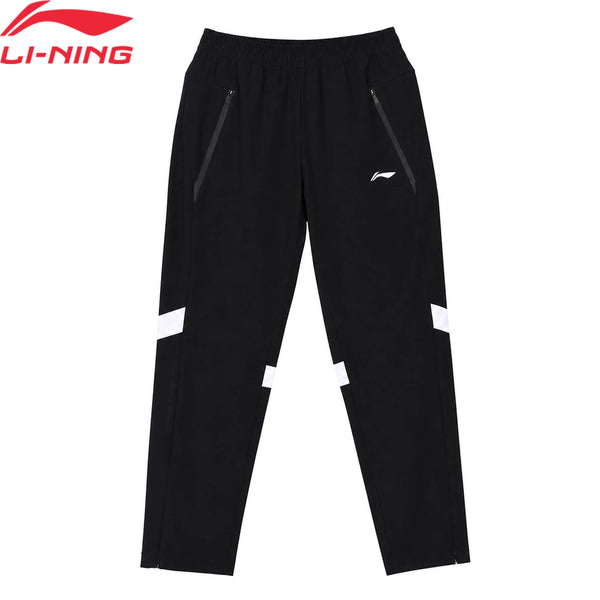 ខោជើងវែងបាល់ទាត់បុរស Li-Ning 86% Polyester 14% Elastane ទំហំធម្មតា មានហោប៉ៅស៊ីត ខោកីឡាបាល់ទាត់ LiNing AYKWC07