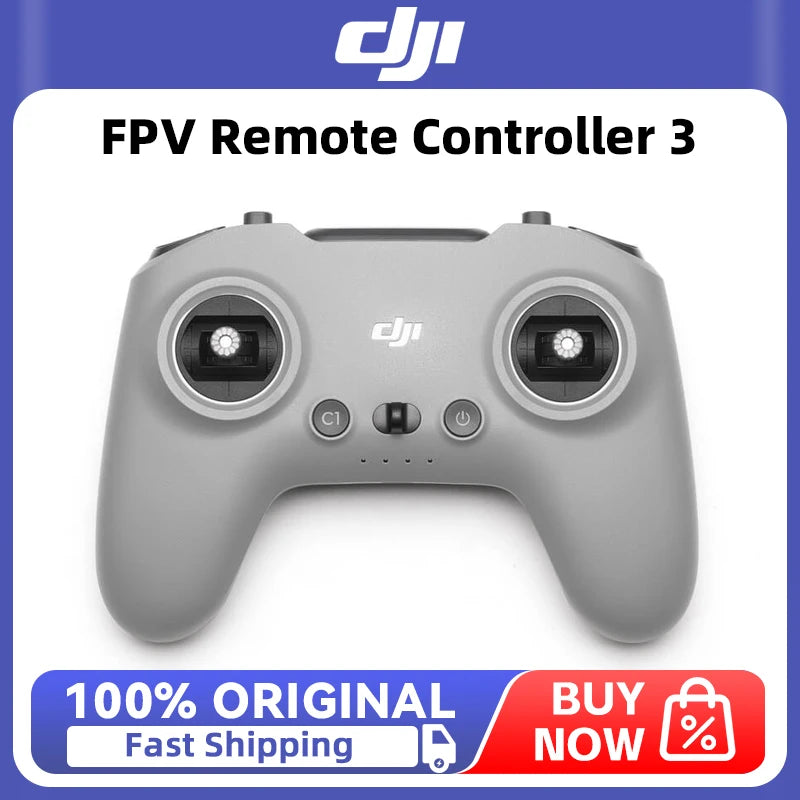 DJI FPV Remote Controller 3 Operating Time 10 hours Charging Time 2 hours for DJI Avata 2 / DJI Neo 2 100% Original New in Stock