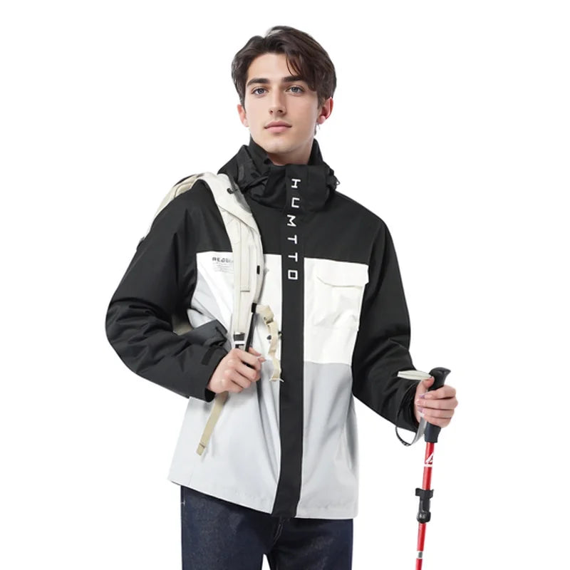 HUMTTO Waterproof Men's Jacket Autumn Winter Keep Warm Women's Camping Hiking Jackets Ladies Jackets Outdoor Windbreaker Coats