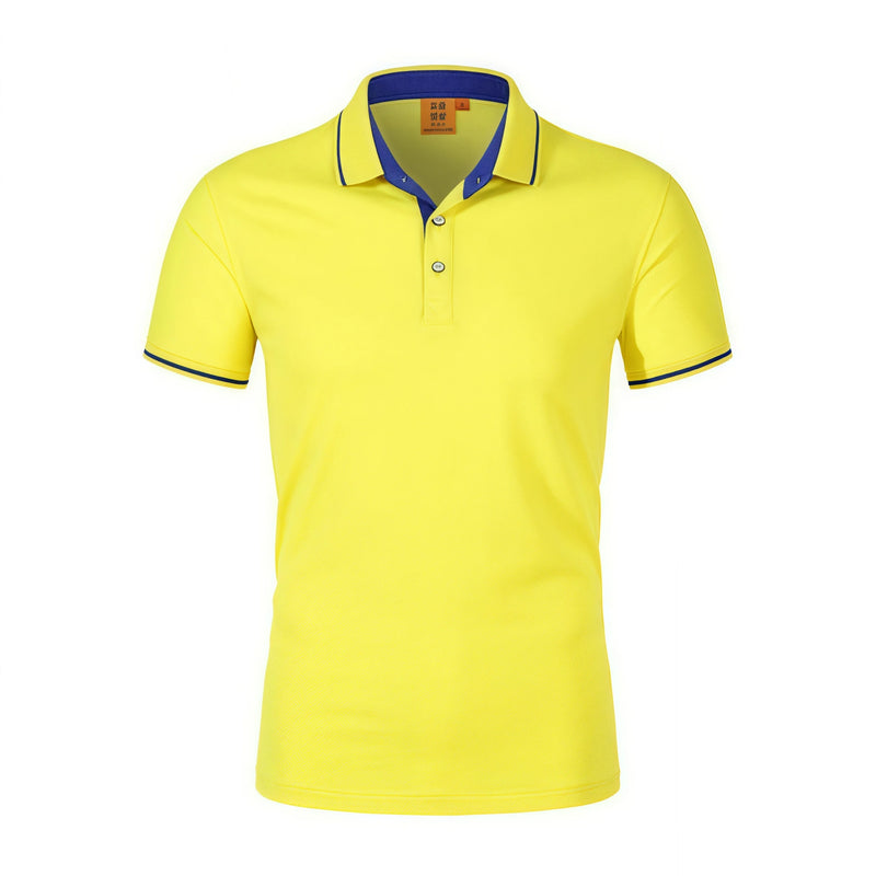 Ice Silk Short Sleeve T-Shirt Summer Work Uniform Logo Printed  Team Culture Polo Shirt  Fashion for Men and Women