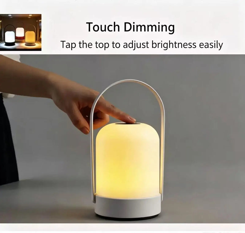 LED Portable Camping Lamp, Rechargeable Desk Lamp, Portable Touch Dimming Desk Lamp, Creative Small Desk Lamp