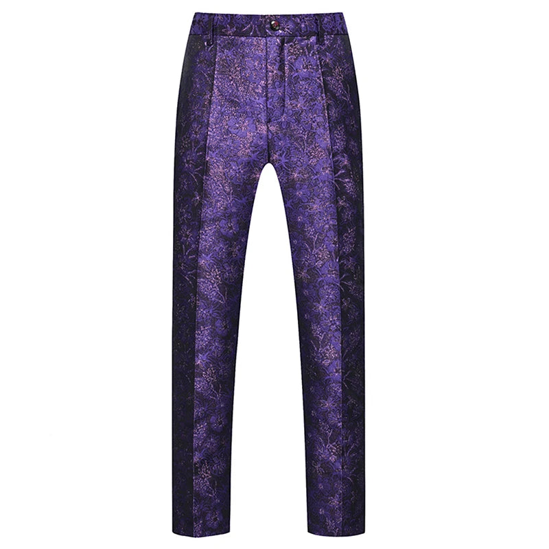 Autumn New Embroidery Suit Trousers Men's, Fashion Casual Pants, Blue Red White Green Pantalones Hombre, Asian Size M-5XL 6XL
