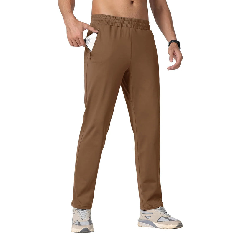 TACVASEN Winter Fleece Sweatpants Mens Thermal Warm Work Pants Waterproof Outdoor Sport Running Pants Jogger Casual Trousers