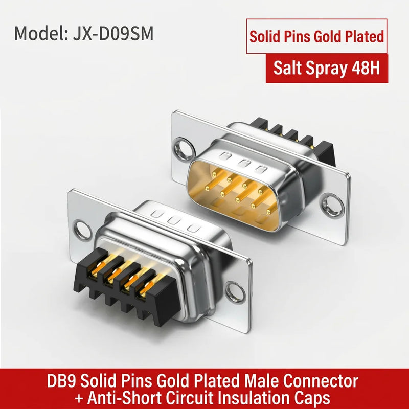 DIVEDEER DB9 Male & Female Connectors 9-Pin Serial Adapters for RS232 RS485 COM Port