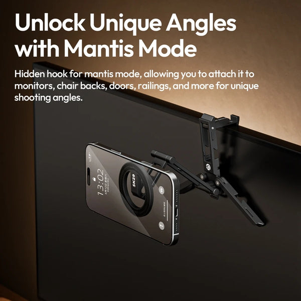 Ulanzi SK29 Magsafe Phone Holder ជើងទ្រទូរស័ព្ទបត់បាន ជាមួយនឹងការបង្វិល 360° សម្រាប់ Iphone 16 15 14 Android Samsung Xiaomi Vlog