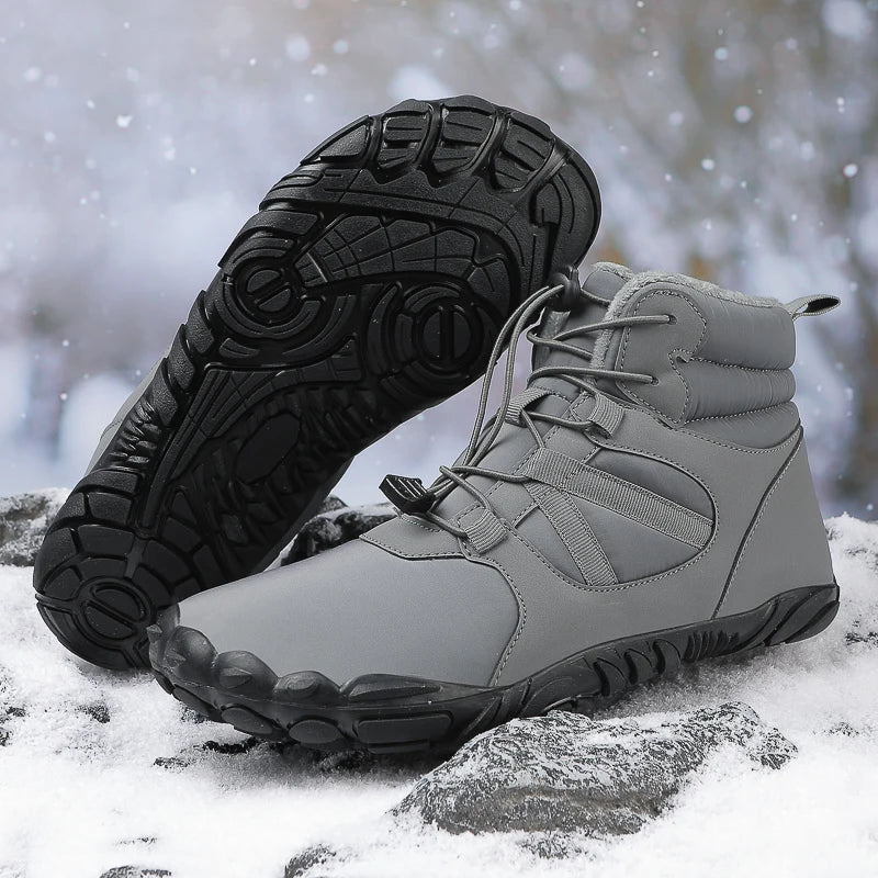 Winter Unisex Ankle Snow Boots Men Women Plush Cotton Shoes Snowboots Warm Shoes Size 35-48 Dropshipping