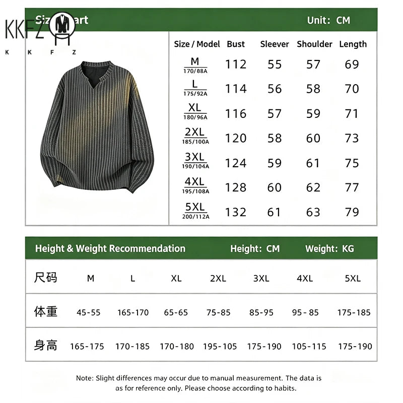 Male Relaxed Oversized V Notch Long Sleeve Top Houndstooth Knit Pattern Lightweight Fabric For Holiday Daily Styling
