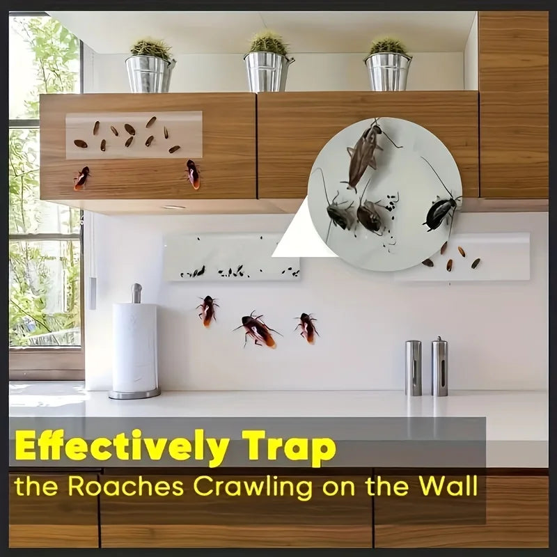 5/10pcs Indoor Window Fly Traps, Transparent Fly Trap Window Fly Stickers, Sticky Window Insect Catcher for Indoor Use Indoor.