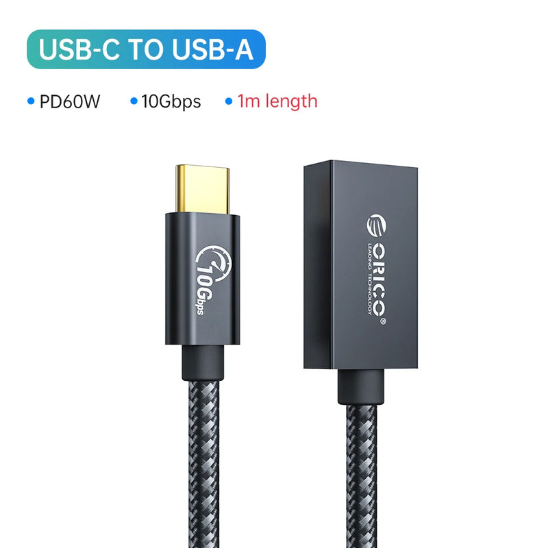 ORICO USB C to USB A OTG Adapter Type C Converters Male to Female Cable Adapter for MacBook Pro Samsung