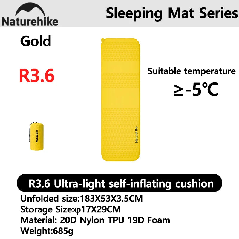 Naturehike Troues R 3.0 Lightweight Portable Folding Square Egg Nest Mat Outdoor 2.5cm Thickened Camping Fishing Picnic Mat
