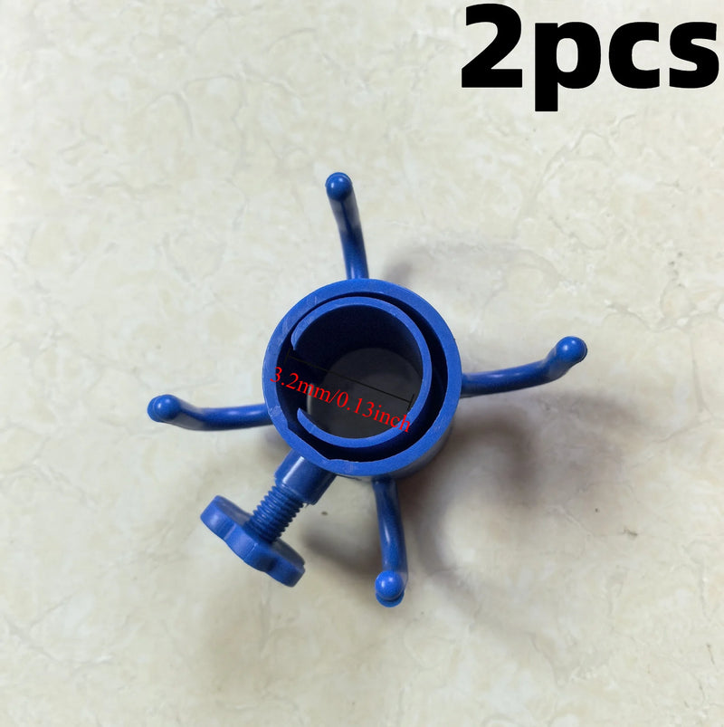 2pcs Adjustable 4-Claw Beach Umbrella Hook,Heavy Duty Plastic Holder for Towels/Bags/Hats,Fits1.9-3.2cm Pole,Outdoor Accessories
