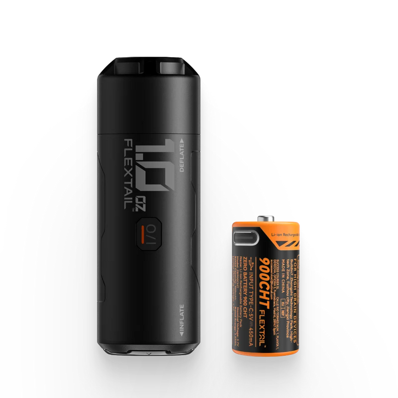 FLEXTAIL ZERO PUMP 2 - 28g Ultralight Camping Air Pump Electric Inflator for Sleeping Pads, 1 Rechargeable Battery Included