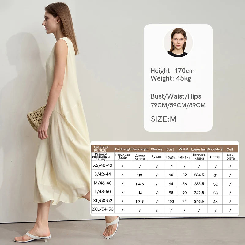 រ៉ូប Amii Minimalist សម្រាប់នារី រដូវក្តៅ ឆ្នាំ២០២៥ រ៉ូបការិយាល័យថ្មី រចនាបទសាមញ្ញ ដៃវែង រំយោល ងាយស្រួលពាក់ 12542120