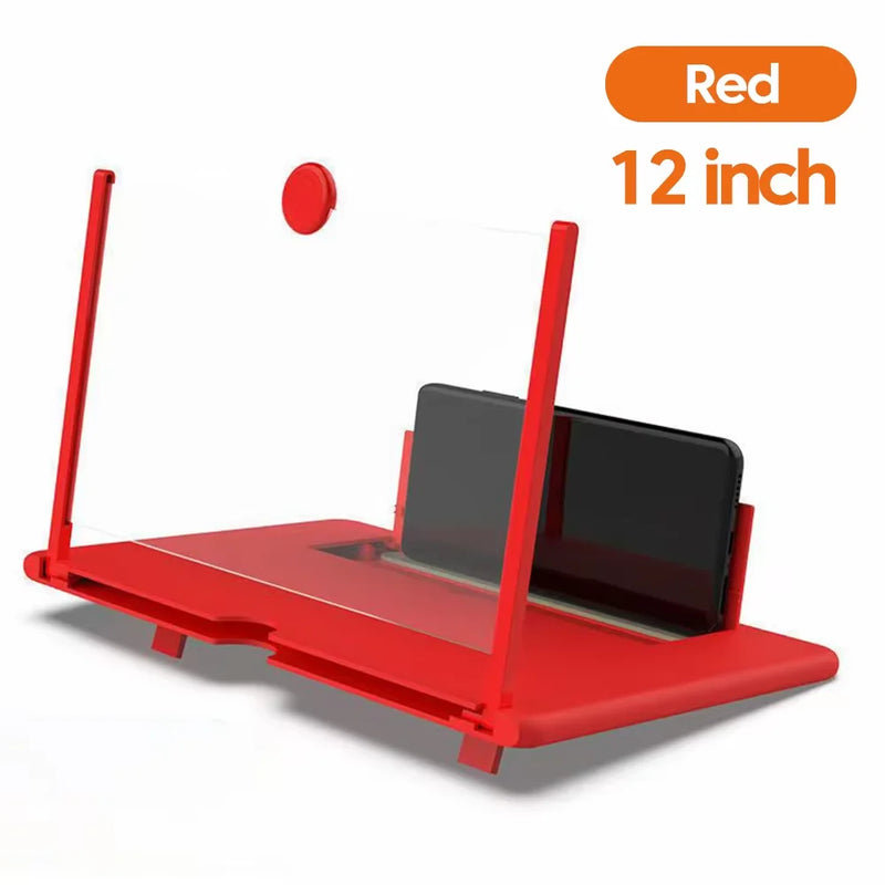 12Inch Cell Phone Screen Amplifier Mobile Phone Holder Mobile Phone HD Portable Phone Screen Video Magnifier Stand Bracket