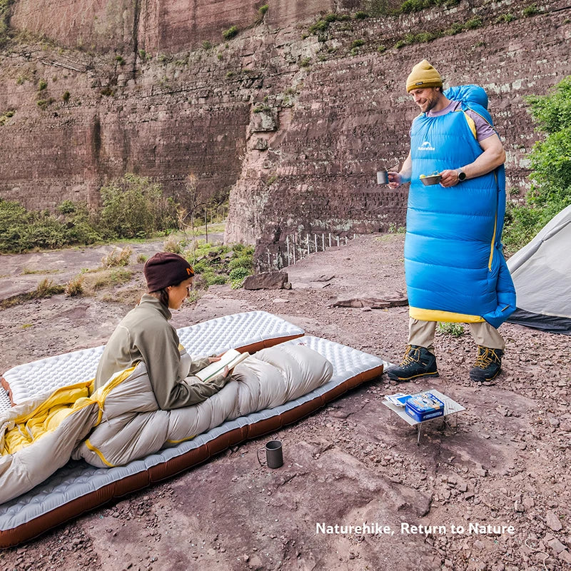 Naturehike Snow Bird Base Sleeping Bag -16℃ Cold-Proof Outdoor Hiking Breathable Mummy Camping Gear Windproof Fully Covered Tour
