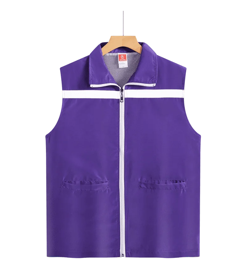 Volunteer advertising shirt Obvious waistcoat vest Sanitation volunteer supermarket staff work clothes substitute driver
