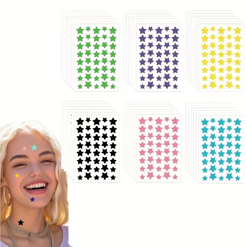 Star Shape Hydrocolloid Acne Pimple Patch Invisible Concealer For Acne Marks Waterproof Sweatproof Absorb Pus Makeup Friendly Ac