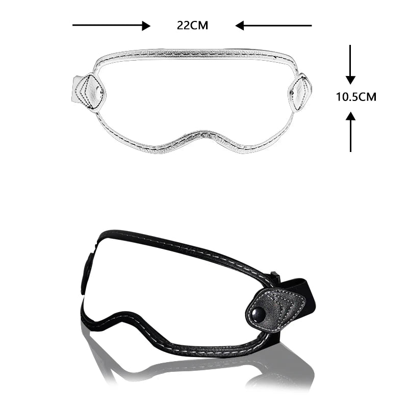 ORZ retro helmet goggles four 3/4 helmet bubble full face all season goggles motorcycle semi covered helmet lens