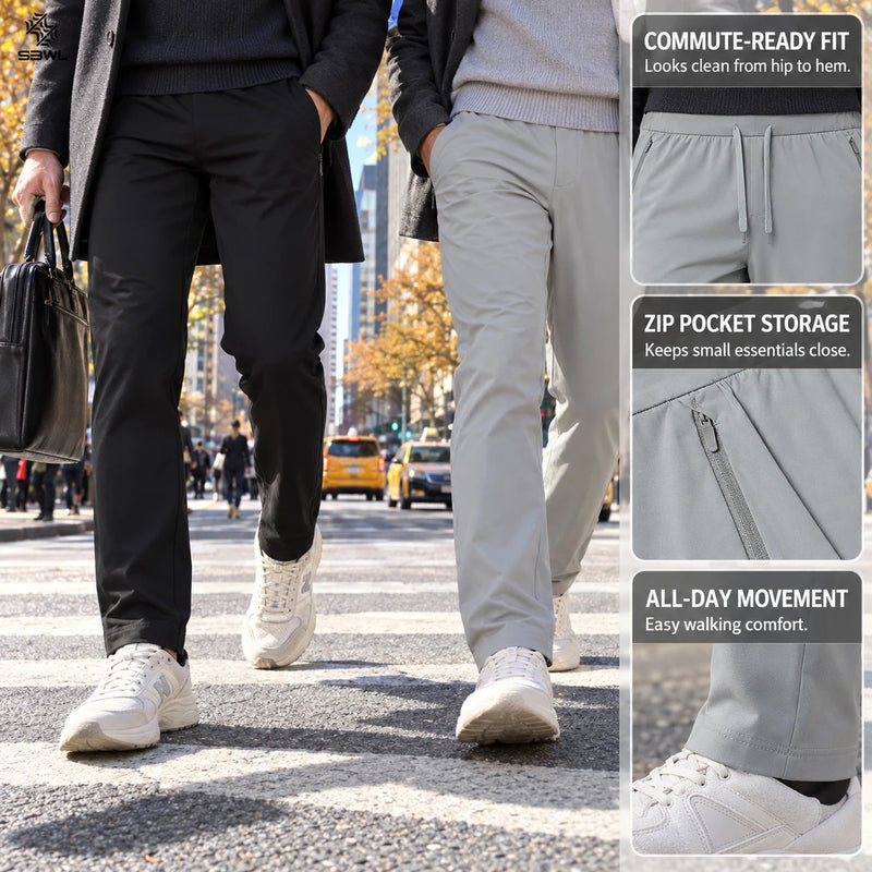 SBWL Men's High-Quality Outdoor Sports Pants for Cycling Climbing Hiking - Casual Autumn Winter Daily Simple Style