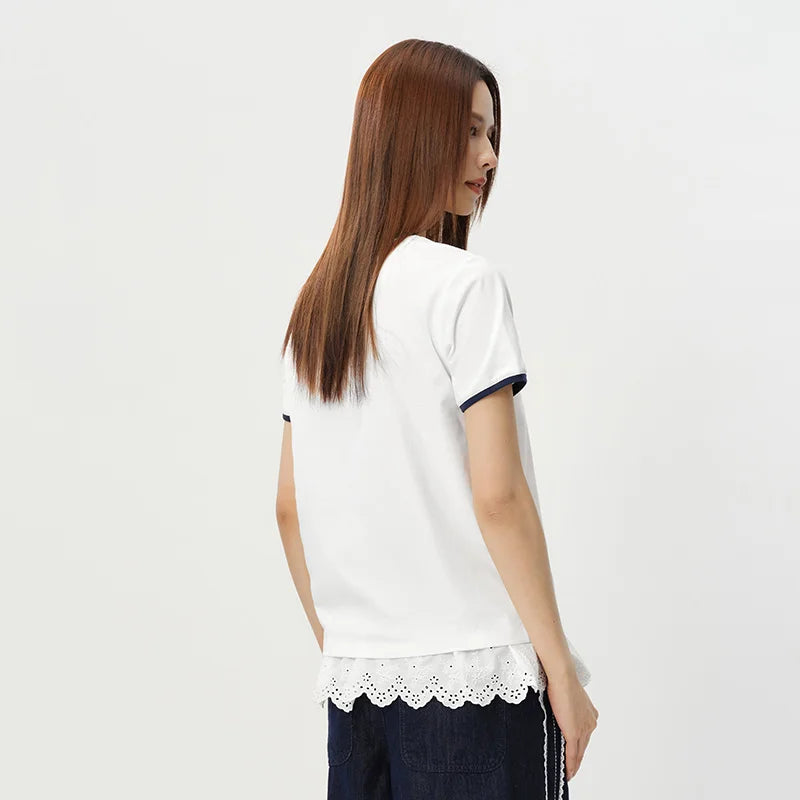 Semir Women Tshirt Pattern Moisture Wicking Quick Dry Antibacterial Cute Casual Pullover 2026 Summer Fashion Top