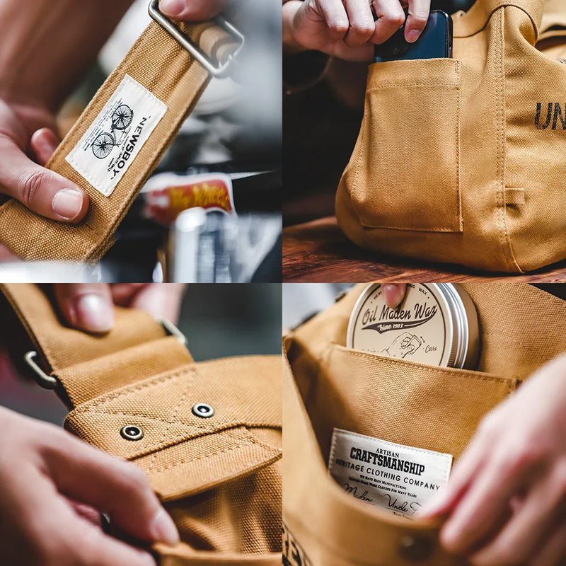 កាបូប Maden Vintage ទំហំធំ រចនាម៉ូដសម្រាប់នារី បោះពុម្ពអក្សរ កាបូបស្ពាយ កាបូបស្ពាយកុំព្យូទ័រ កាបូបស្ពាយស្មា កាបូបធ្វើដំណើរ