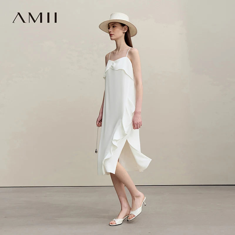 រ៉ូប Amii សម្រាប់នារី រដូវក្តៅ ឆ្នាំ២០២៦ រ៉ូបថ្មី រ៉ូមែនទិក រ៉ូបមីឌី បែបរ៉ូមែនទិក សាមញ្ញ វិស្សមកាល រ៉ូប Maxi បែបសាមញ្ញ 12641086