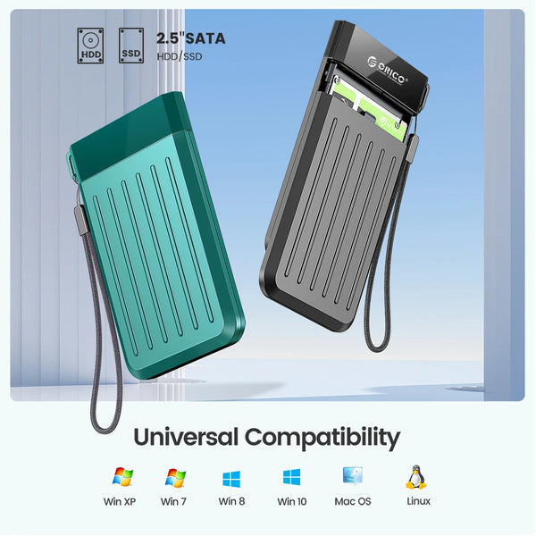 ORICO HDD Case 2.5 SATA to USB 3.0 Adapter Hard Drive Enclosure for SSD Disk HDD Box Type C 3.1 Case HD External HDD Enclosure