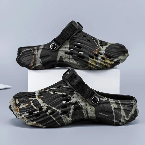 Lightweight Garden Shoes Men Big Size 46 47 Rubber Sandals Summer Shoes Beach Sandals Soft Breathable Zuecos Hombre