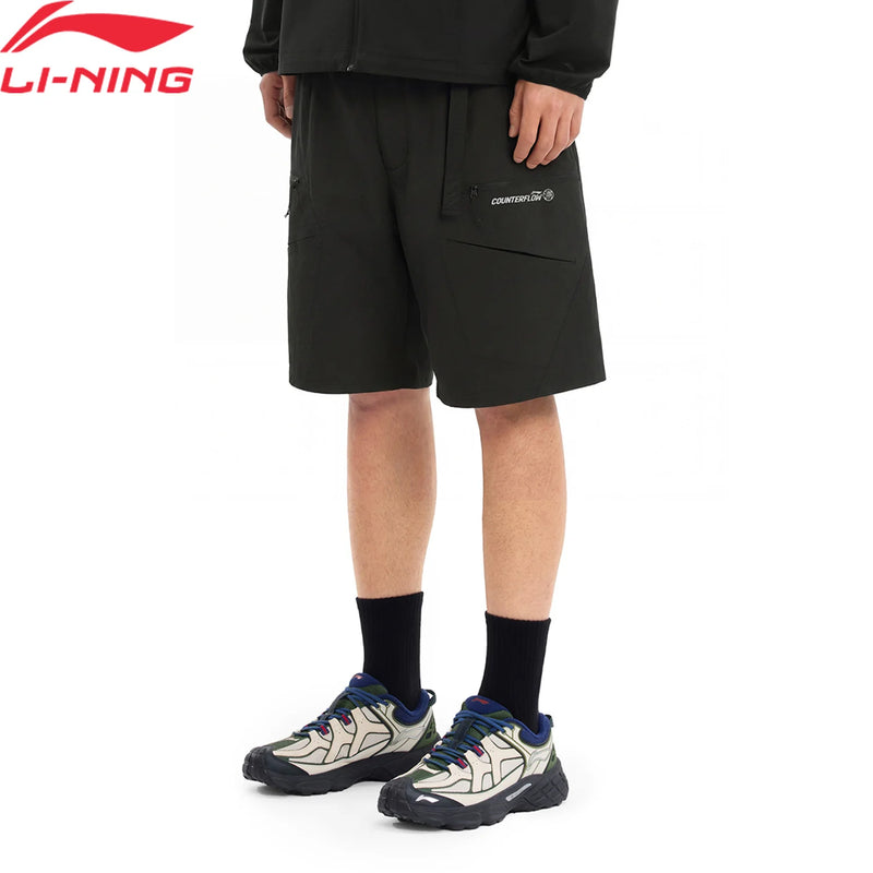 ខោខ្លីក្រៅផ្ទះបុរស Li-Ning LN COOL 86.7% ប៉ូលីអាមីត 13.3% អេឡាស្ទីន LN DRY ខោរលុងទាន់សម័យ រចនាបថលីនីង AKSW017