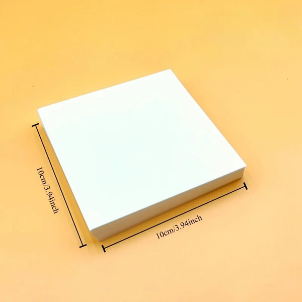 50pcs High-Quality Square Canvas Boards, Enhanced Thickness for Artists,Measuring 3.94X3.94 Inches, in White Color.