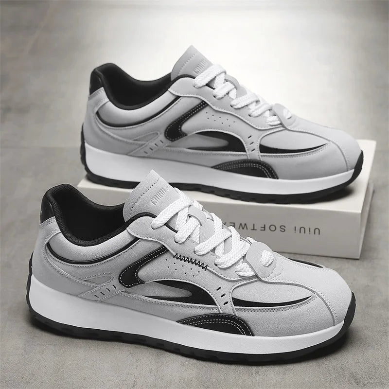 Men's fashion casual shoes four season new non-slip breathable light city walking shoes youth outdoor running sports board shoes