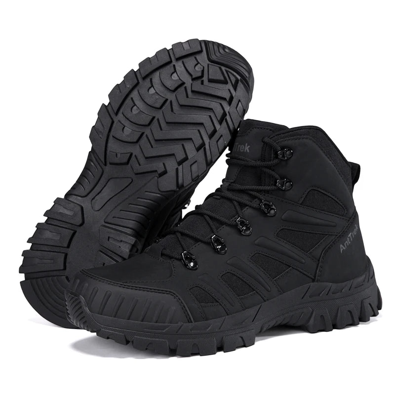 Men's field training boots four seasons new anti-slip comfort breathable lightweight wear-resistant outdoor hiking walking boots
