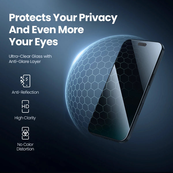 NILLKIN For iPhone 18 Pro Max Screen Protector Anti-Peeping Tempered Glass Film for iPhone 18 Pro Full Coverage Glass With Tool