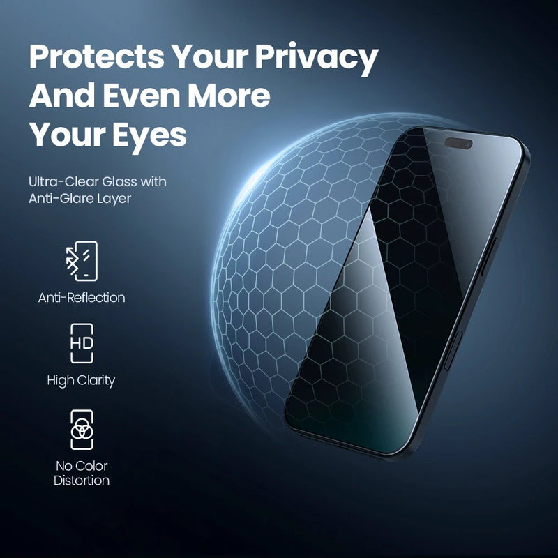 NILLKIN For iPhone 18 Pro Max Screen Protector Anti-Peeping Tempered Glass Film for iPhone 18 Pro Full Coverage Glass With Tool