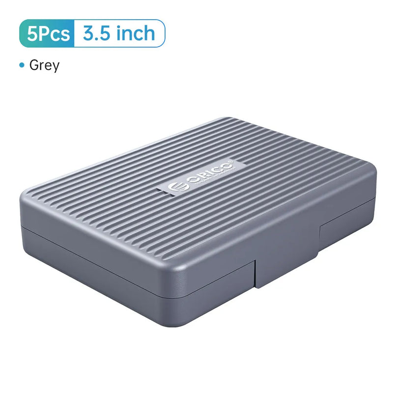 ORICO 5Pcs 2.5" HDD Storage Case Multi-disk Storage 2.5/3.5" HDD Protection Box for Hard Drive with label Design Moisture proof