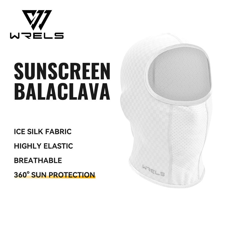 WRELS Cycling Face Mask Breathable Neck Hood Windproof Anti-UV Sun Protection Outdoor Fishing Men Women Balaclava Head Cover