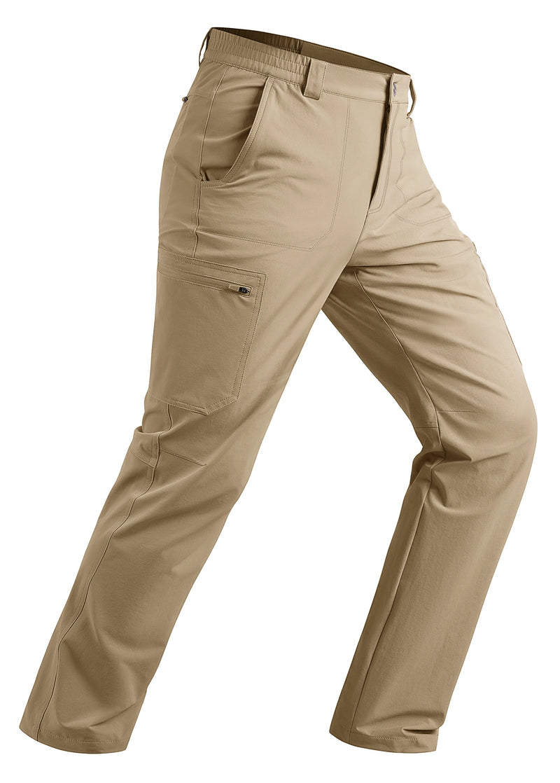TACVASEN Men's Hiking Cargo Pants Summer Outdoor Lightweight Quick Dry Casual Water Resistant Fishing Work Stretch Pants