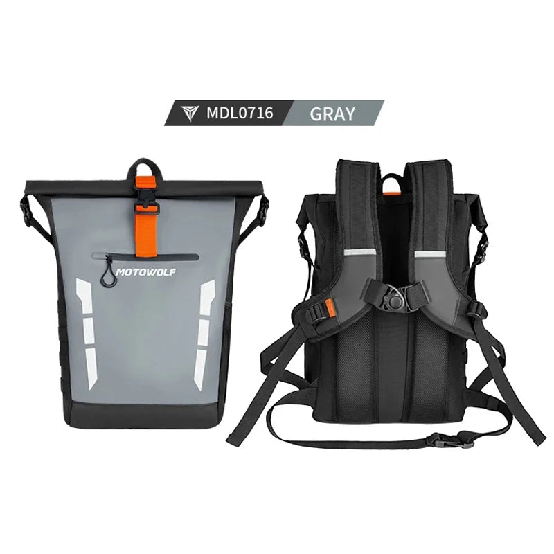 កាបូបស្ពាយម៉ូតូ Motowolf សម្រាប់បុរស និងស្ត្រី កាបូបការពារទឹក កាបូបស្ពាយសម្រាប់ជិះ កាបូបស្ពាយសម្រាប់ធ្វើដំណើរ កាបូបសម្រាប់ដាក់ឥវ៉ាន់ គ្រឿងបន្ថែមសម្រាប់ម៉ូតូ