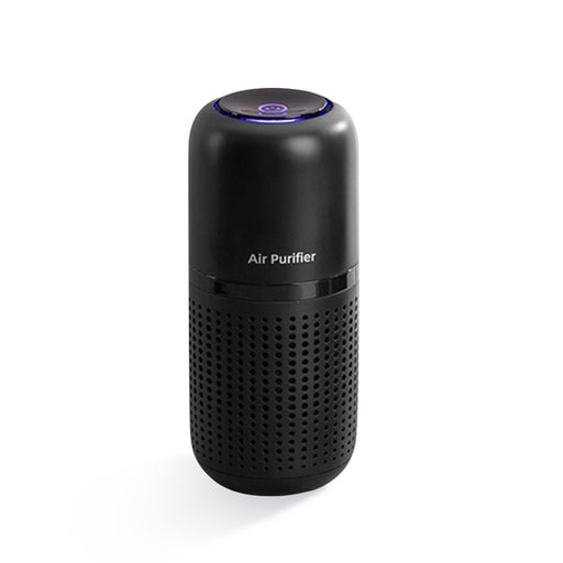 Car Air Purifier Wireless Portable Air Purifie Withtrue Hepa Filter For Smoke Dust &amp; Odor Pm2.5 For Car Office Traveling Black