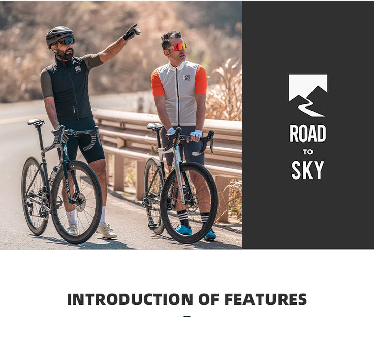 ROCKBROS ROAD TO SKY Cycling Shorts Men's Bike Shorts Breathable Shockproof Summer MTB Road Cycling Pants Cycling Equipment