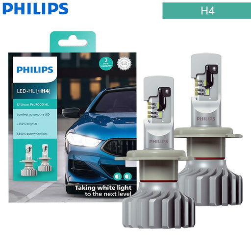 Philips H7 LED Pro7000 H1 H4 H8 H11 H16 HB3 HB4 HIR2 Car Headlight 9005 9006 9012 Auto Lamps 5800K White +250% Bright H4