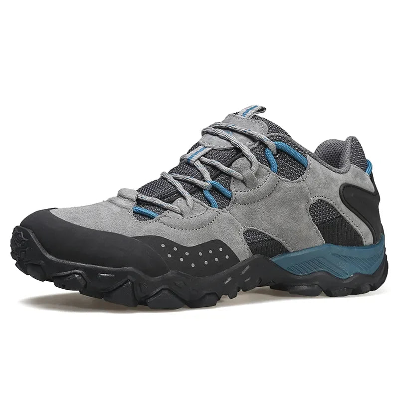 HUMTTO Trekking Boots for Men Breathable Camping Men's Sports Shoes Winter Hiking Shoes Outdoor Leather Designer Sneakers Man