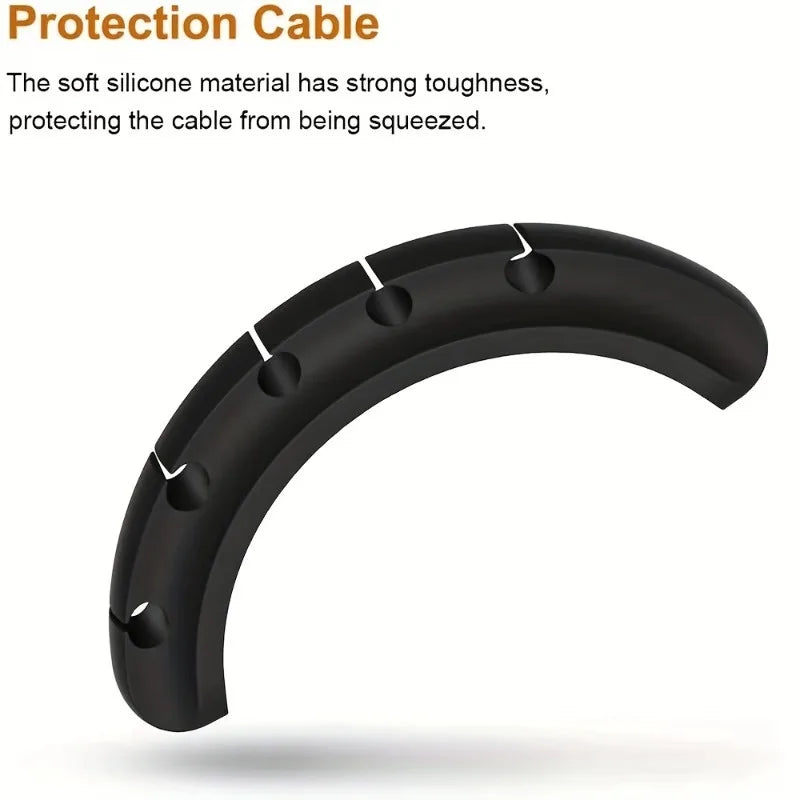 1pc Multi-Groove Cable Organizer for Easy Organization of Wires,Suitable for Desks, Homes, Offices,Bedside Table Cable Holder
