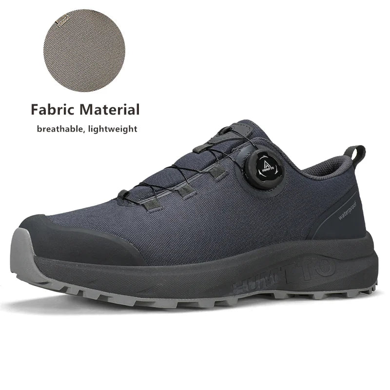 HUMTTO Hiking Shoes Winter Camping Men's Sports Shoes for Men Breathable Trekking Boots Man 2024 Leather Outdoor Safety Sneakers